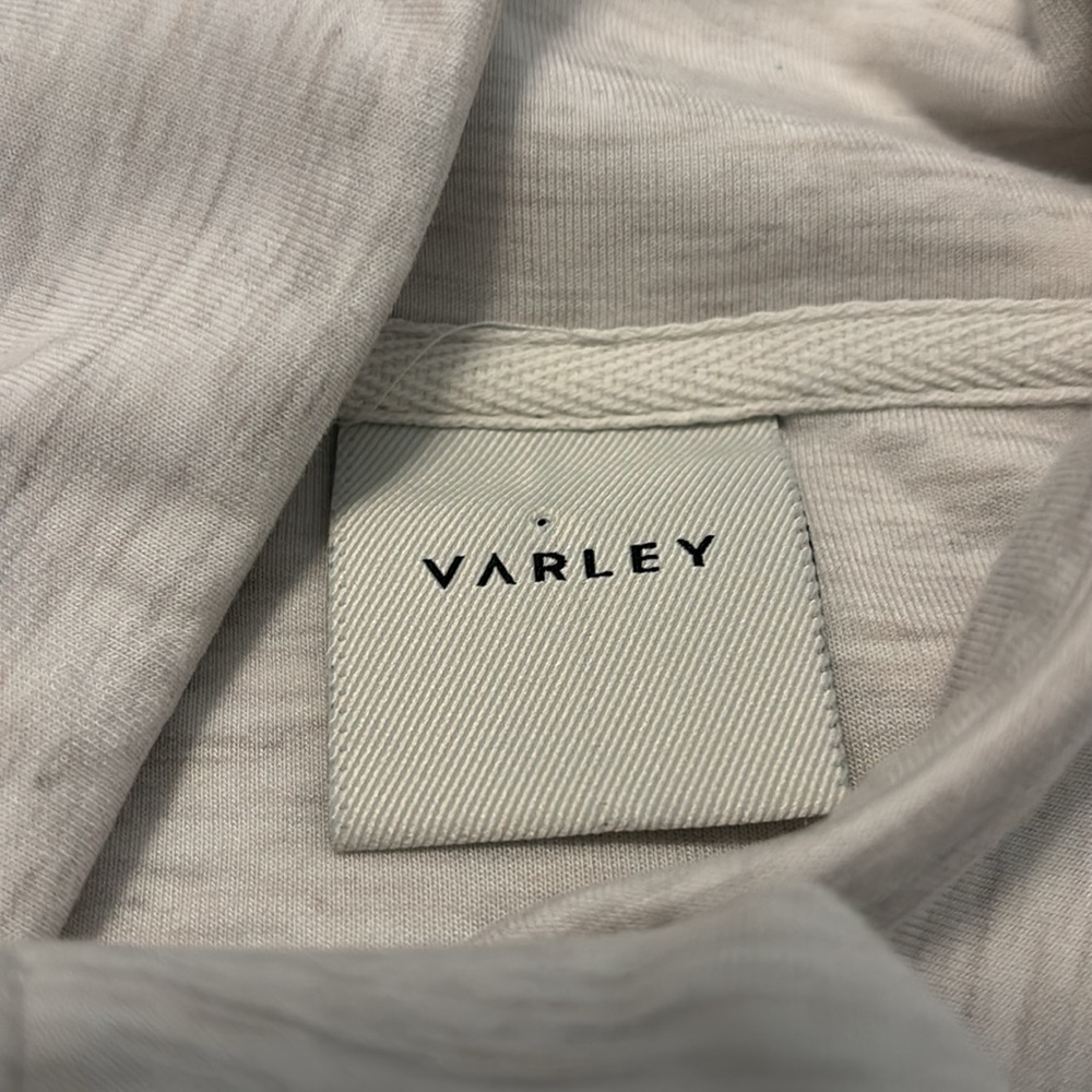 Varley Light Gray Anset wrap jacket SZ XL button closure super soft athleisure - Picture 5 of 16